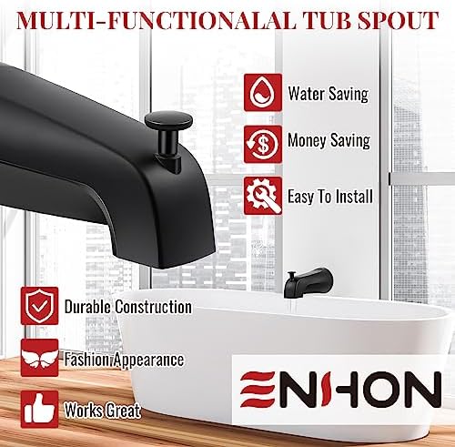 Non-Leak Bath Faucet Slip-On Diverter Spout for Bathroom