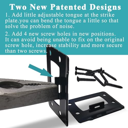Door Lock Restifier Plate Reduces Sliding Noise Easy to Install