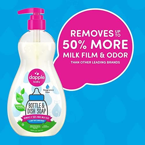 DApple Baby Dish Soap Hypoallergenic Plant-Based 1 Pump Included