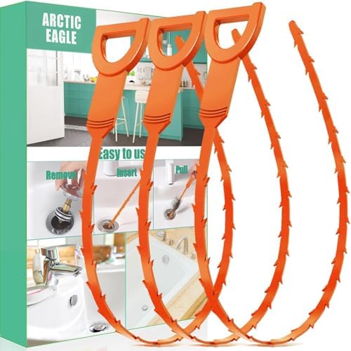3-Piece Drain Snake Hair Remover