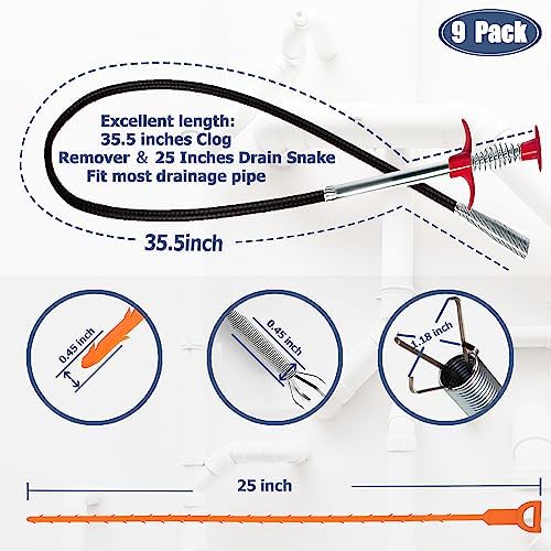 KeyFar Drain Clog Remover Set - 355