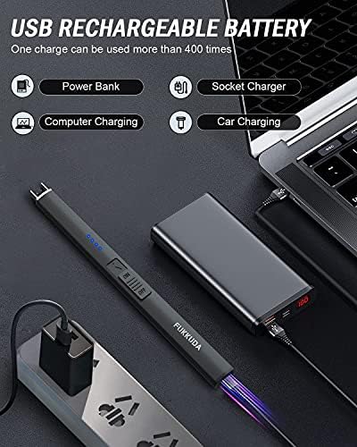 FUKKUDA - Rechargeable Flameless Candle Lighter Windproof Auto-Off