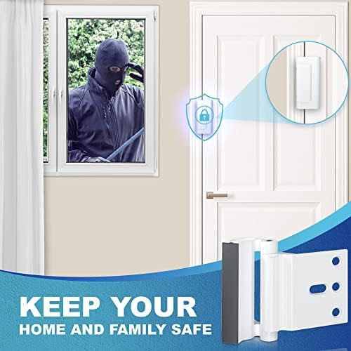 AceMining 4-Pack Door Reinforcement Lock - Sturdy Metal Alloy 800lbs Force Resistance