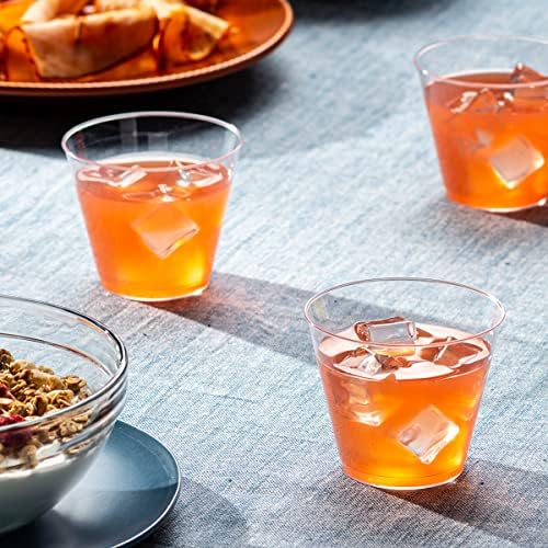 200 5oz Clear Plastic Cups Perfect for Parties Cocktails and Everyday Use