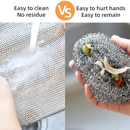 Multipurpose Wire Cleaning Cloth for Kitchen Metal Surfaces
