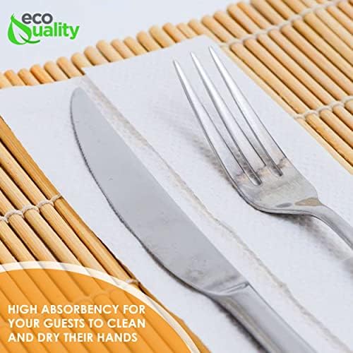 Eco-Friendly White 400-Pack Napkins