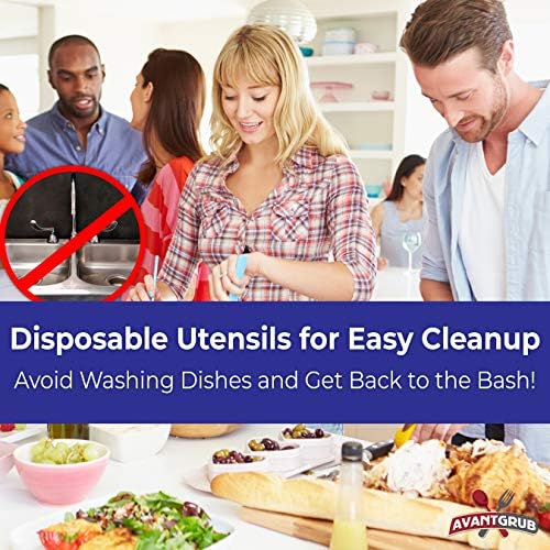Avant Grub BPA-Free White Disposable Sporks 100 Pk