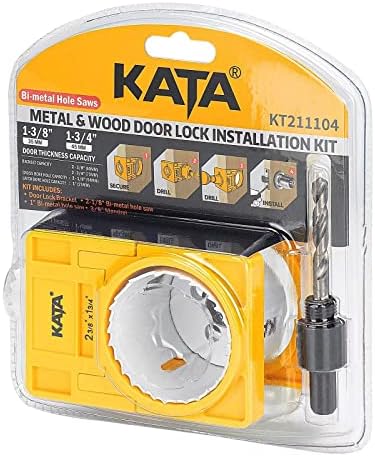 KATA Bi-Metal Door Lock Installation Kit for Metal and Wood Doors
