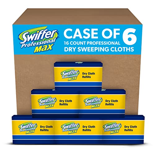 SwifferProfessional Max Dust Mop Sweeping Pad 16x6 Refill