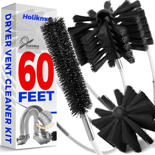 60-Foot Dryer Vent Cleaner Kit for Efficient Lint Removal