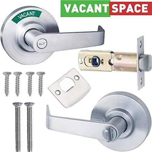 VACANTSPACE Professional Grade Bathroom Indicator Privacy Handle Lock