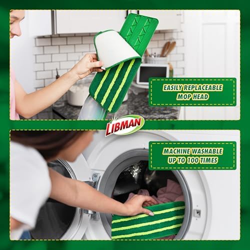 Libman Freedom Spray Mop Kit with 24 Oz Tank and 3 Replacement Heads