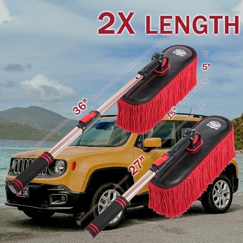 Car Duster with Extendable Telescoping Handle