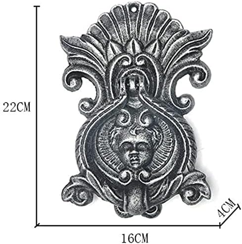 SEVEEZ Vintage Farmhouse Wrought Iron Angel Door Knocker