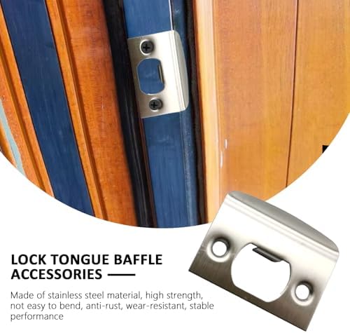 SUNSHNO 10PCS Door Strike Plate for Deadbolt