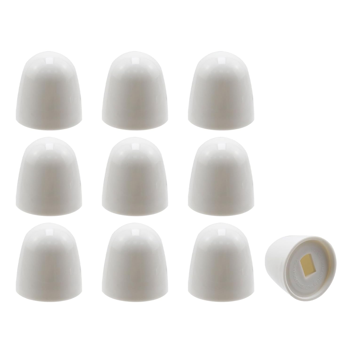 Dahszhi 5-Set Plastic Toilet Bolt Caps 10 Spacers with Easy Snap-In Fit for 14 or 516 Threaded Bolts