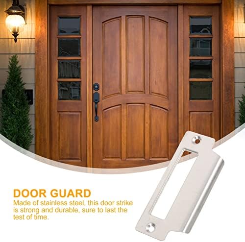 DOITool 5-Piece Stainless Steel Door Strike Plate Set for Enhanced Home Security