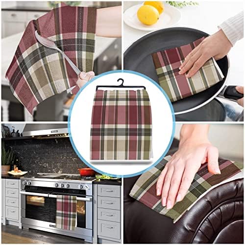 Multi-Color Checkered Kitchen Towels
