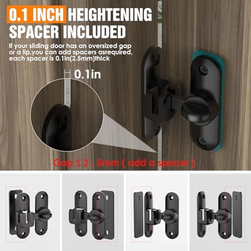 Small 90180 Flip Sliding Door Latch with Zinc Alloy - Durable and Easy to Install