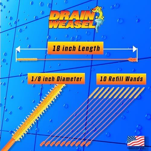 18-inch FlexiSnake Drain WeaselReusable Hair Clog Remover for Pipes Drains