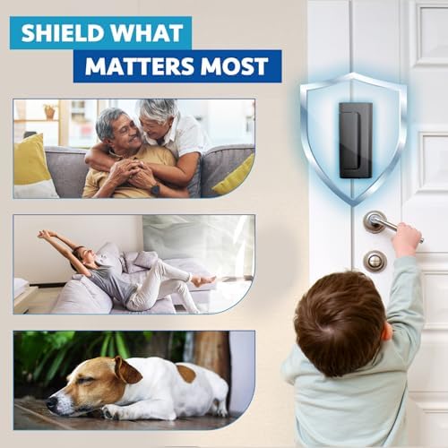 DwellGood Door Locks 2-Pack - 800 lb Force Aluminum Security Locks