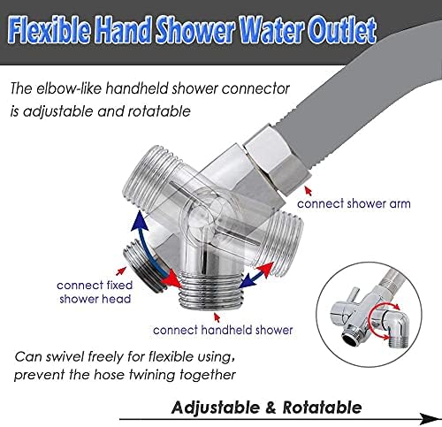 Adjustable 3-Way Brass Diverter for Showers and FixedSystems
