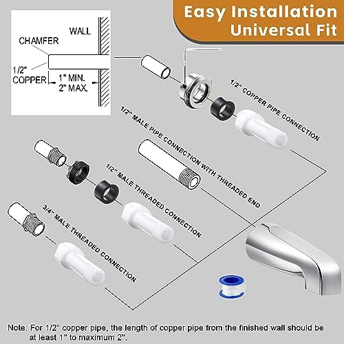 Dreyoo 12 Copper Faucet Easy to Install