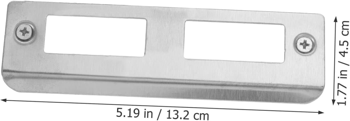 Stainless Steel Door Plate Kit for DeadboltInstallation - Secure Durable Door Reinforcement