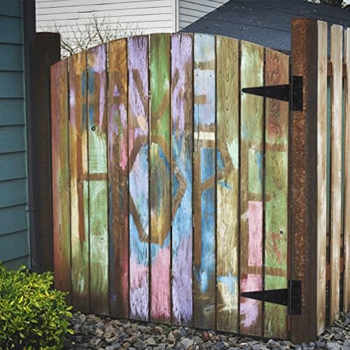 Heavy-Duty T-Strap Hinges for Wood Doors 10-Inch Pack of 6