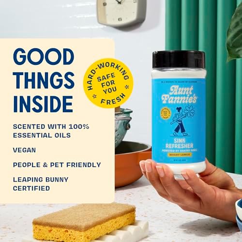 Aunt Fannies Sink Refresher Bright Lemon Powder for Sinks