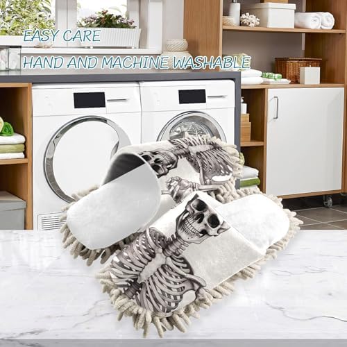 RunningBear White Skeleton White Replacement Mop Slippers