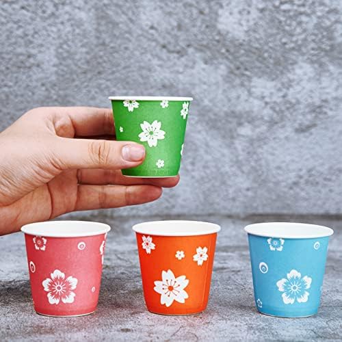 LITOPAK 400-Pack Disposable Bathroom Cups Bright Color 3 oz