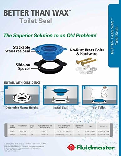 Fluidmaster 7530 Universal Better Than Wax Toilet Seal