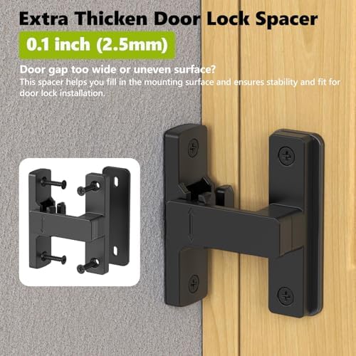 Barn Door Lock 90180 Degree Zinc Alloy