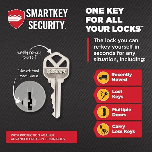 Kwikset Secure Keyed Entry Door Knob Satin Chrome