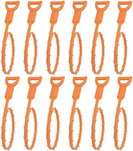 Amazon Basics Flexible Drain Snake 196 in 12 Pack