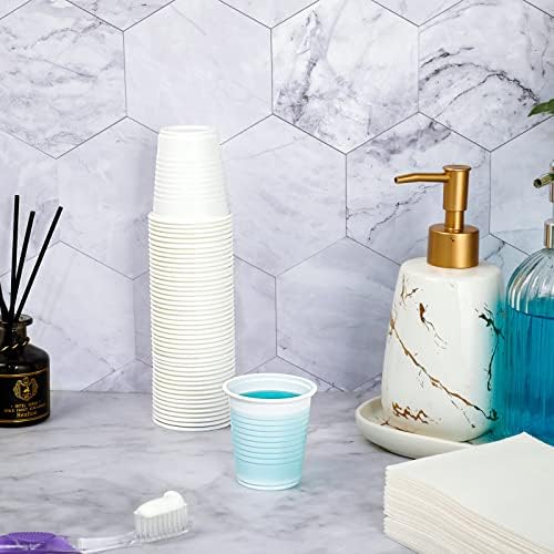 Securely Snap-Attach 500 Pack 3 oz Lilymicky Disposable Plastic Cups