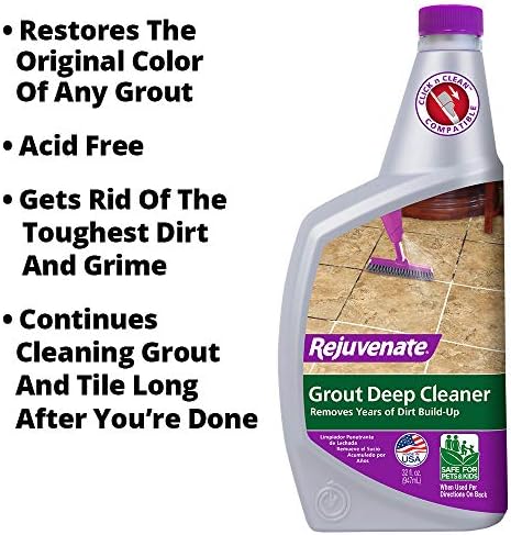 Rejuvenate Click N Clean - All-in-One Multi-Surface Spray Mop System Bundle with Storage Caddy