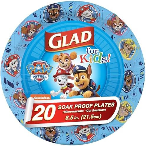Glad for Kids Paw Patrol Disposable Plates