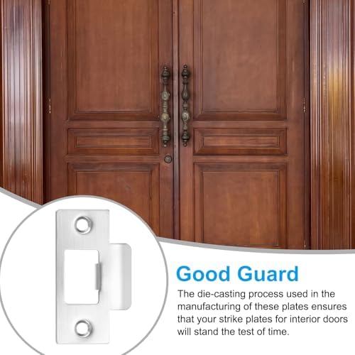 2-34 Stainless Steel Door Lock Strike Plate 2 Pcs
