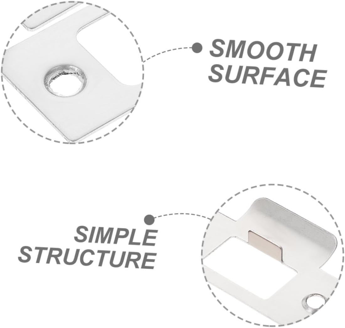 DOITOOL 4pc Stainless Steel Deadbolt Strike Plates Durable Door Backplates for Interior Exterior Doors Secure Lock Cover