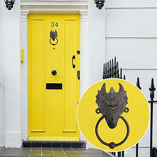 TBLOTYDVintage Dragon Head Door Knockers