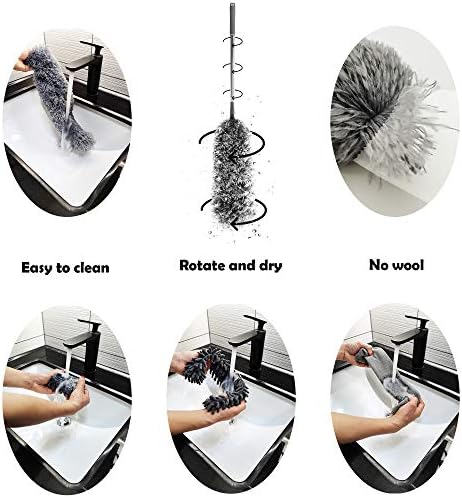 Adjustable Microfiber Duster Set For Daily Cleaning