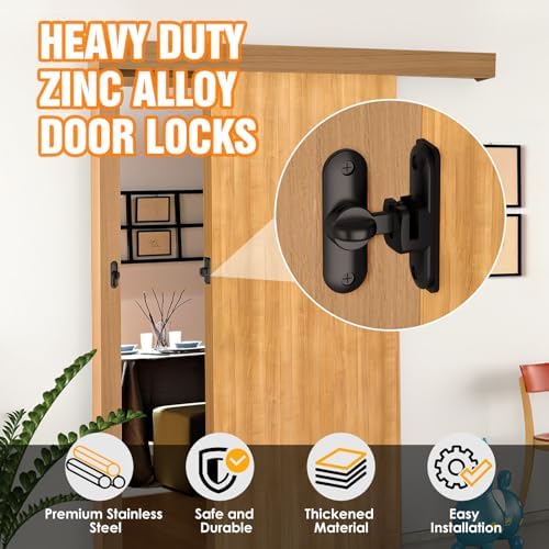 Small 90180 Flip Sliding Door Latch with Zinc Alloy - Durable and Easy to Install