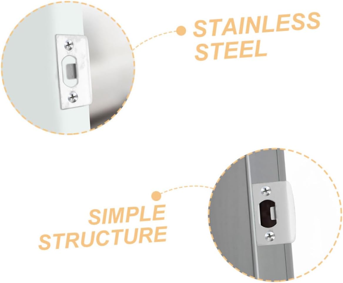 Outanaya 6Pcs Set Door Strike Plate for Garage Door Enhancing Door Security