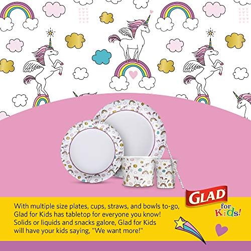 Glad for Kids Unicorn Party Plates