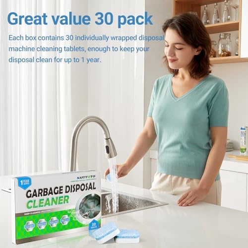 30 Pack rubbish disposal cleaning tablets for deep clean