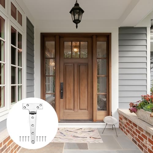 Durable T-Strap Door Hinges for Barns and Yards