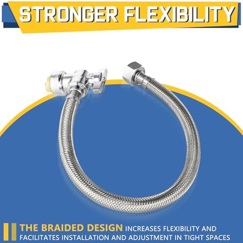 GUOFIS Stainless Steel Braided Faucet Connector