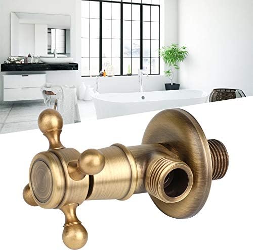 Sturdy Brass Triangle Valve for Bathroom Kitchen antique finish